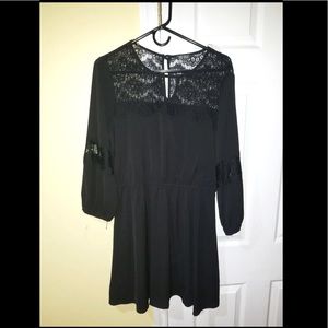 Lily Rose Black Lace Dress